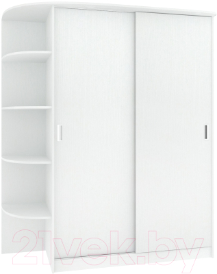 Шкаф Кортекс-мебель Лагуна ШК05-00 (белый, левая консоль)