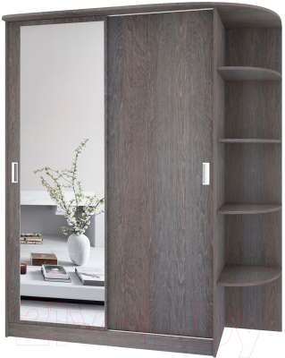 Шкаф Кортекс-мебель Лагуна ШК05-01 (береза, правая консоль)