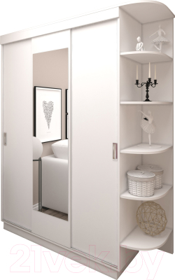 Шкаф Eligard Лагуна / ШЛ-06.П.1 (белый)