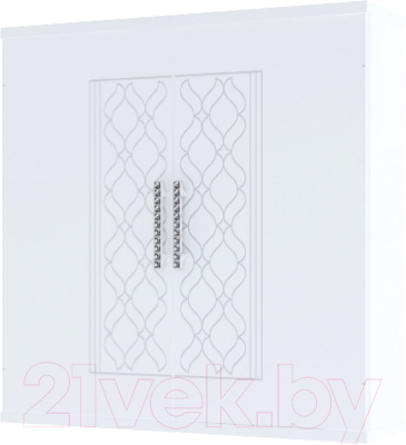 Шкаф навесной Rinner Тиффани М08 (белый текстурный)