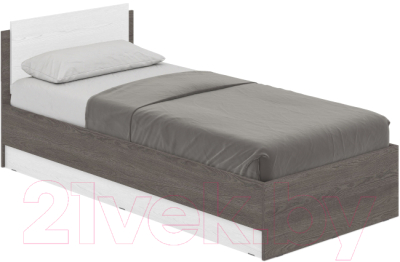 Односпальная кровать Modern Аманда А09 (анкор темный/анкор светлый)