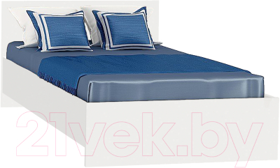 Односпальная кровать МДК КР10 100x200/700x1052x2032 (белый)