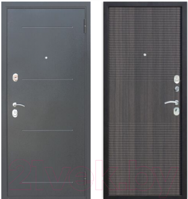 Входная дверь Гарда Муар 10мм Венге тобакко (96x205, правая)