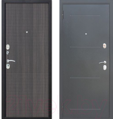 Входная дверь Гарда Муар 10мм Венге тобакко (86x205, левая)