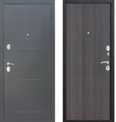 Входная дверь Гарда Муар 10мм Венге тобакко (86x205, правая)