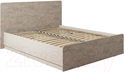 Каркас кровати Mobi Амели 11.31 (шелковый камень К349 RT/бетон чикаго бежевый LS 00 953)
