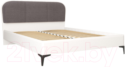 Каркас кровати Mobi Валенсия 11.36.02 (белый РЕ шагрень/белый шагрень ПВХ)