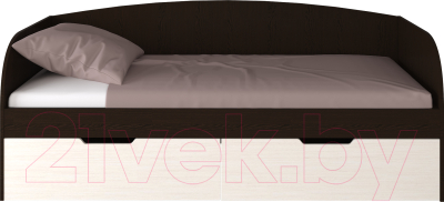 Кровать-тахта Артём-Мебель СН-120.01 (сосна арктическая/венге)