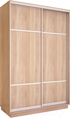 Шкаф Евва 120 SS.03 / АЭП ШК.2 03 (сонома/серебро)