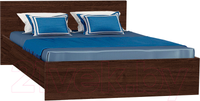 Полуторная кровать МДК КР12 140x200/700x1452x2032 (венге)