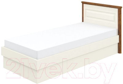 Односпальная кровать Мебель-Неман Марсель МН-126-18 (кремовый/дуб кантри)