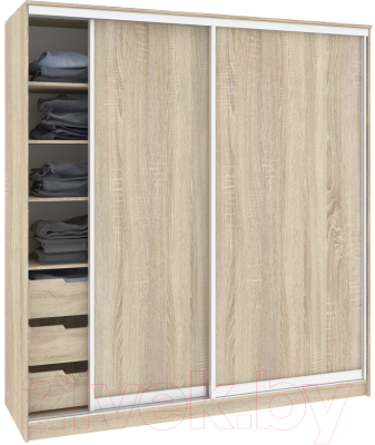 Шкаф Кортекс-мебель Сенатор ШК12 Классика ДСП (дуб сонома)