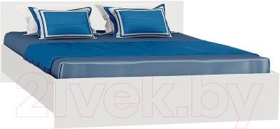 Двуспальная кровать МДК КР13 160x200/700x1652x2032 (белый)