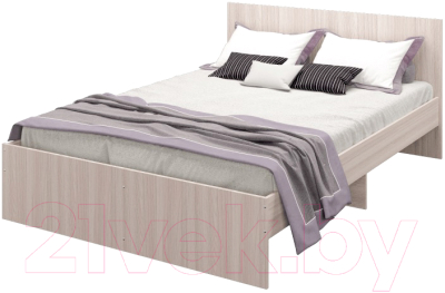 Полуторная кровать MLK Мона 1400 (ясень светлый)