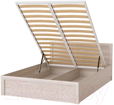 Полуторная кровать Памир Октава с ОО 1400 (ясень анкор светлый)