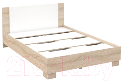 Полуторная кровать Империал Аврора 140 (дуб сонома/белый)