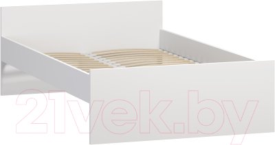 Полуторная кровать Mio Tesoro Орион 140x200 2.01.04.080.1 (белый)