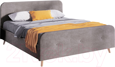 Каркас кровати Мебельград Сиерра Стандарт 140x200 (аура серый)