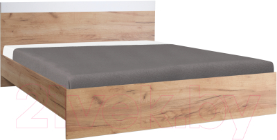 Полуторная кровать Олмеко Лего Нью 1.4 (белый/дуб золото)