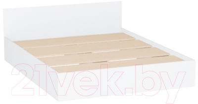 Двуспальная кровать ДСВ Мори КРМ 1600.1 (белый)