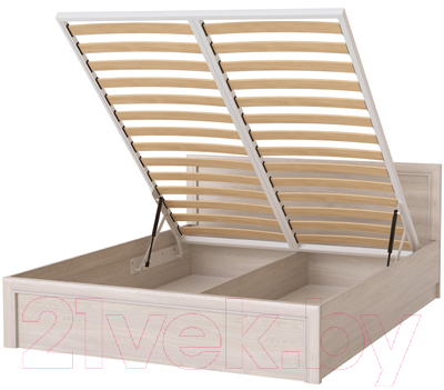 Двуспальная кровать Памир Октава с ОС 1600 (ясень анкор светлый)