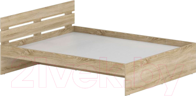 Двуспальная кровать Славянская столица Д-Кр1600 (дуб сонома)