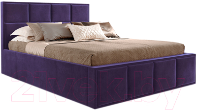 Каркас кровати Мебельград Октавия Стандарт 160x200 (мора фиолетовый)