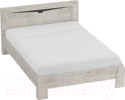 Каркас кровати Мебельград Соренто 160x200 (дуб бонифаций/кофе структурный матовый)