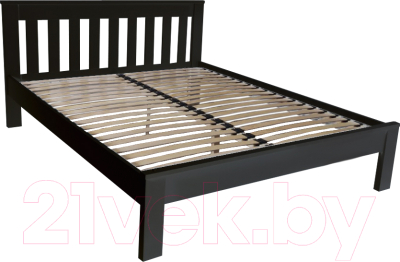 Двуспальная кровать BAMA Флоренция (160x200, черный)