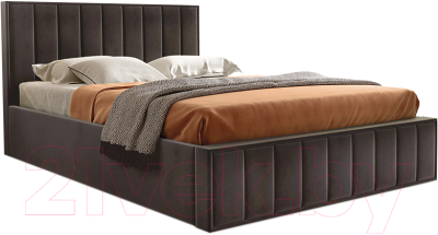 Каркас кровати Мебельград Вена Стандарт 160x200 (мора темно-коричневый)