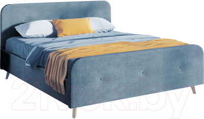 Каркас кровати Мебельград Сиерра Стандарт 160x200 (аура голубой)