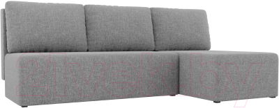 Диван угловой Mio Tesoro Берген 179 правый (рогожка, серый)