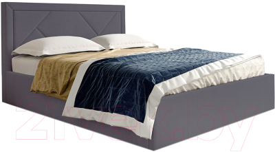 Каркас кровати Мебельград Сиеста Стандарт 180x200 (альба темно-серый)