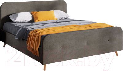 Каркас кровати Мебельград Сиерра Стандарт 180x200 (торонто темно-серый)