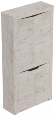 Шкаф Мебельград Соренто 2-х дверный 107x38.5x210 (дуб бонифаций/кофе структурный матовый)