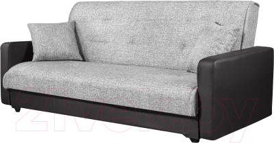 Диван Экомебель Лондон рогожка 2 подушки 120 (серый)