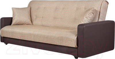 Диван Экомебель Лондон рогожка микс 2 подушки 120 (бежевый)