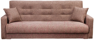 Диван Экомебель Лондон-2 рогожка 2 подушки 120 (коричневый)