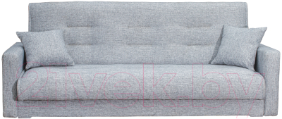 Диван Экомебель Лондон-2 рогожка 2 подушки 120 (серый)