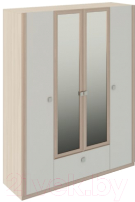 Шкаф Rinner Глэдис М24 четырехстворчатый (шимо светлый/белый)