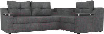 Диван угловой Mebelico Тесей 269 правый / 107639 (рогожка, серый)