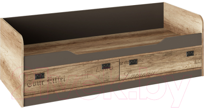 Кровать-тахта ТриЯ Пилигрим ТД-276.12.01 (дуб каньон светлый/серый)