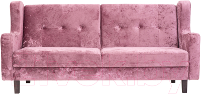 Диван KRONES Тесей 2 (велюр розовый перламутр)