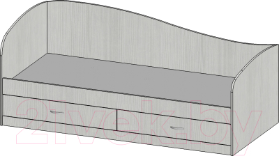 Кровать-тахта Мебель-Класс Лагуна-2 (сосна карелия)