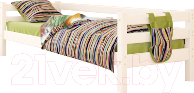 Кровать-тахта Мебельград Соня вариант 2 (массив сосны белый)