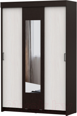 Шкаф NN мебель ШКП 2 (дуб венге/ясень анкор светлый)