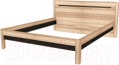 Каркас кровати Заречье Афина А3г 180x200 (дуб крафт)