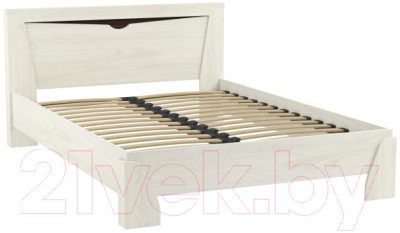 Двуспальная кровать Олмеко Лючия 33.09-02 (бетон пайн белый)