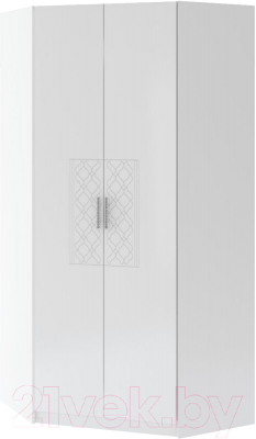 Шкаф Rinner Тиффани М34 угловой (белый текстурный)