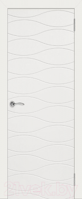 Дверь межкомнатная ЭСТЕЛЬ Граффити 3 ДГ 90х200 (белая эмаль)